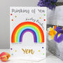 Personalised Rainbow Thinking Of You Card, thumbnail 1 of 6