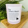 Fun Personalised Pug Dog Owner's Affirmation Candle, thumbnail 3 of 11
