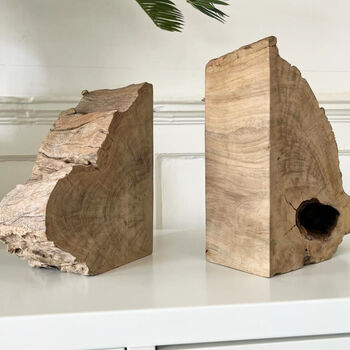 Stylish Wood Bookends, 4 of 5