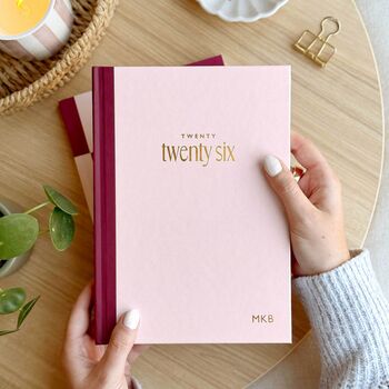 2026 Personalised Diary With Desk Calendar And Pen Set, 4 of 12