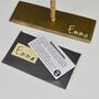 Personalised Gold Bamboo Jewellery And Earrings Stand, thumbnail 5 of 9