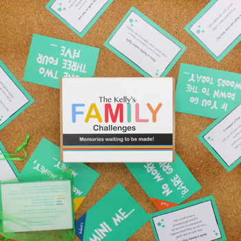 Personalised Family Gift Challenges Game, 2 of 3