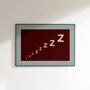 Zzz Bedroom Print, thumbnail 2 of 6