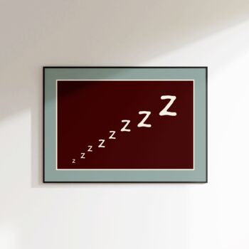 Zzz Bedroom Print, 2 of 6