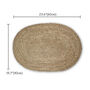 Oval Woven Doormat Large Size, thumbnail 5 of 8