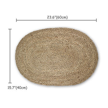 Oval Woven Doormat Large Size, 5 of 8