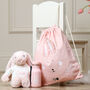 Personalised Trixie Rabbit Drawstring Bag For Nursery, School, Holiday, thumbnail 5 of 10