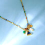 More Amor Mini Gemstone Necklace, thumbnail 2 of 8
