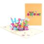 Pop Up 3D Birthday Card With Personalised Age, thumbnail 2 of 5