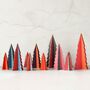 Christmas Tree Set In Coloured Wood, thumbnail 5 of 5