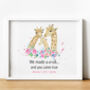 Personalised New Baby Adoption Gift Giraffe Print, thumbnail 1 of 4