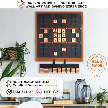 Sudoku Metal Wall Art Wall Games, 4 of 8