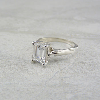 Emerald Cut Solitaire Ring, 2 of 5