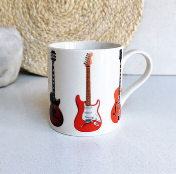 Guitar Illustrations Fine China Mug, 3 of 5