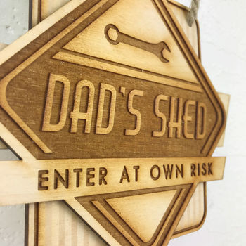 Personalised Retro Style Dad's Sign, 6 of 8
