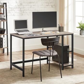 Computer Desk With Shelves Left Or Right Steel Frame, 3 of 12