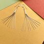 Long Tassel Liquid Silver Sterling Earrings, thumbnail 7 of 8