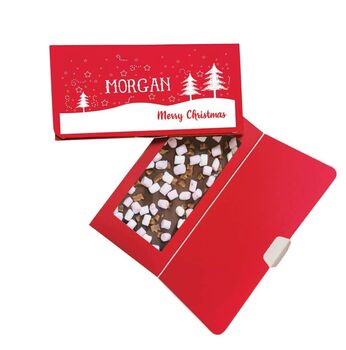 Merry Christmas Trees Milk Chocolate Card, 2 of 4