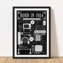 1954 Personalised 70th Birthday Fact Print Gift, thumbnail 5 of 10