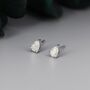 Sterling Silver Pear Cut Moissanite Earrings, thumbnail 1 of 8