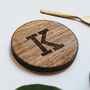 Personalised Wood Initials Coasters, thumbnail 1 of 3