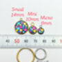 Disco Charm Hoop Earrings In Micro, Mini Or Small Size, thumbnail 9 of 11