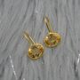 Citrine Earrings: Dangle Drop, Silver Or Gold, November Birthstone, thumbnail 3 of 9