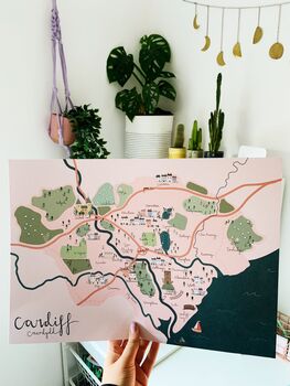 Cardiff Illustrated Map Print, 3 of 6