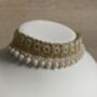 White Pearl Lightweight Gold Plated Indian Choker Set, thumbnail 1 of 11