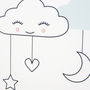 Sweet Dreams Cloud Nursery New Baby Print, thumbnail 6 of 12