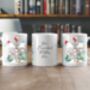 Personalised Family North Pole Two Names Christmas Mug, thumbnail 2 of 2