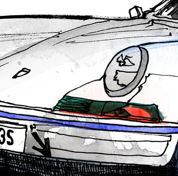 Porsche Carrera Gt Car Illustration, 4 of 5