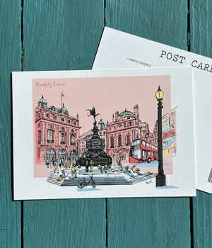 Pack Of Eight London Postcards, 5 of 10