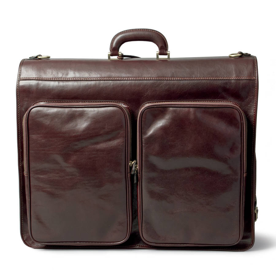 the finest leather garment / suit carrier. 'rovello' by maxwell scott ...