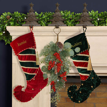 Personalised Luxury Jingle Bell Christmas Stocking, 4 of 6
