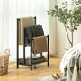 Towel Rack Stand With Three Towel Rails Storage Shelf, thumbnail 2 of 9