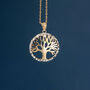 Tree Of Life Necklace In 9ct Gold, thumbnail 2 of 12