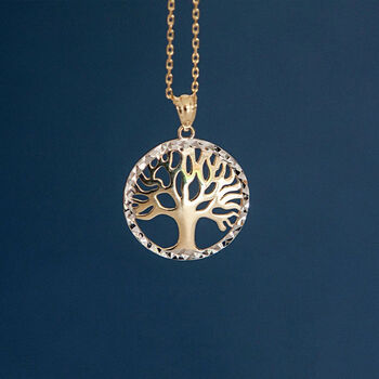 Tree Of Life Necklace In 9ct Gold, 2 of 12