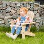 Personalised Wooden Children’s Outdoor Chair, thumbnail 1 of 3