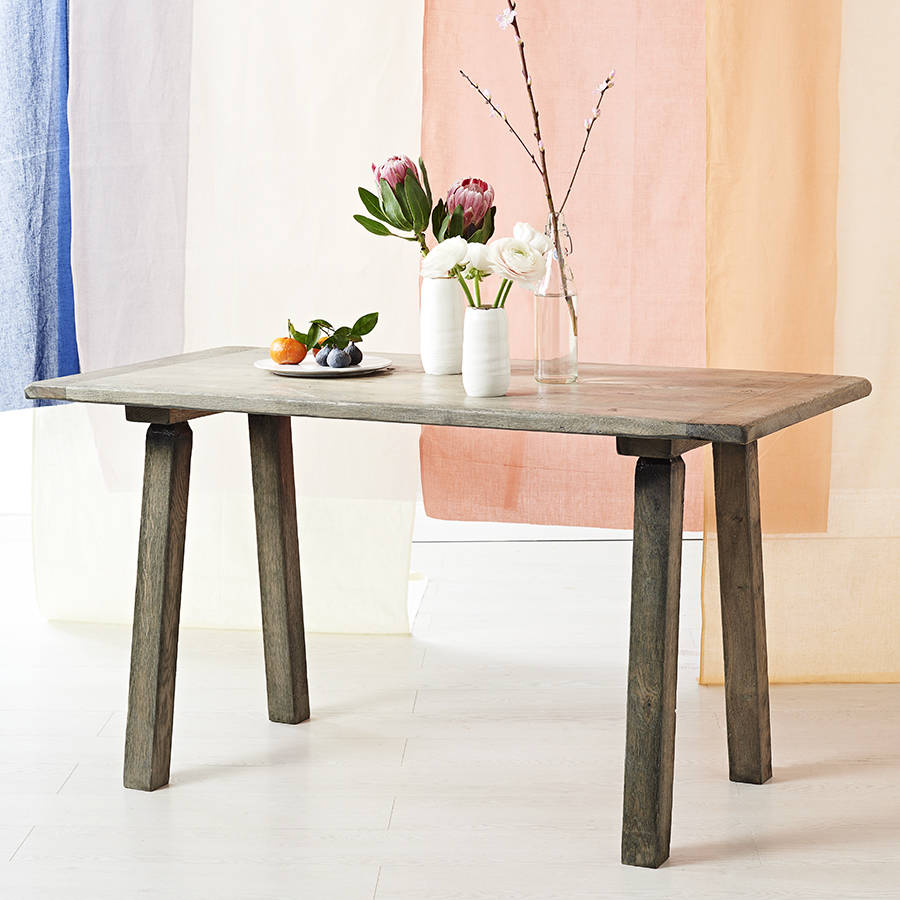 Bleached Oak Dining Table Desk By Quirky Interiors