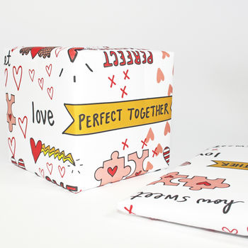 Perfect Together Romantic Wrapping Paper, 4 of 5