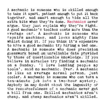 Mechanics Quotes Gift Print, 2 of 8