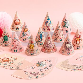 Taurus Zodiac Star Sign Party Hats, 2 of 2