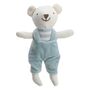 Little Linen Bear With Dungarees, thumbnail 4 of 4