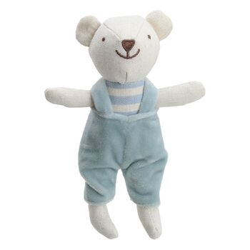 Little Linen Bear With Dungarees, 4 of 4