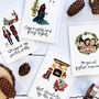 Festive Favourites Christmas Card Pack Of Eight, thumbnail 2 of 6