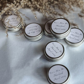 10 Psc Personalised Natural Lip Balm, 2 of 3