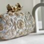 Ice Blue Roselyn Embroidered Clutch, thumbnail 5 of 5