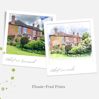 Personalised Watercolour Home Print, 4 of 10