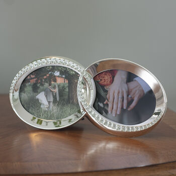 Silverplated Wedding Rings Photo Frame, 2 of 5